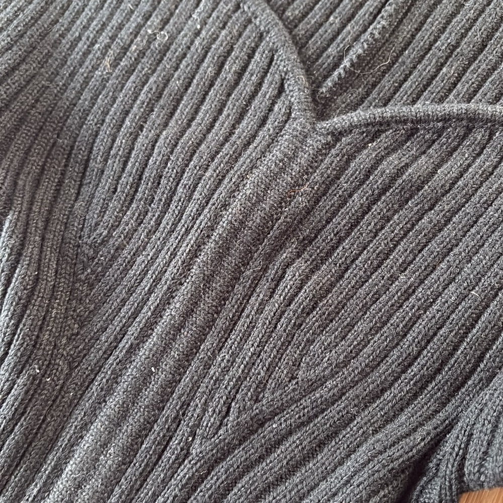 EUC Mara Hoffman Marilyn Ribbed Knit Sweater Dress in Black Sz XS - Picture 4 of 6